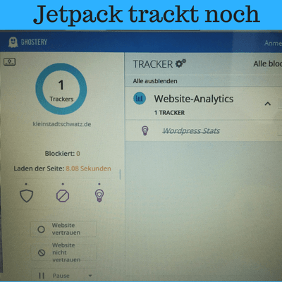 Jetpack trackt noch
