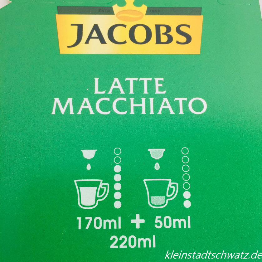Mengenangabe Latte Macchiato